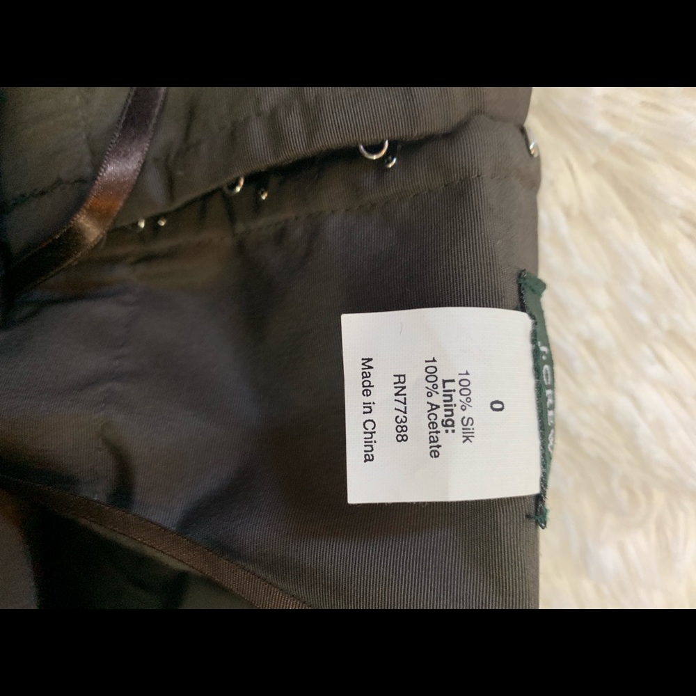 J. Crew Chocolate Halter Silk Gown 0 - Picture 7 of 7